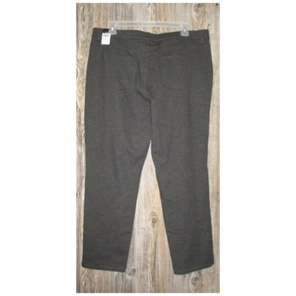 Erika NWT Women's Plus Size 20W Dark Gray Pants Msre 40x29 Fall Office Casual - Picture 2 of 9
